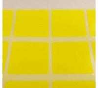 Audioprint Ltd. 10mm Squares Colour Code ID Dots Blank Price Stickers Sticky Labels Yellow 600 Pack