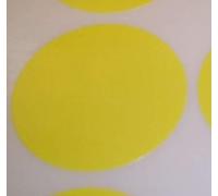 Audioprint Ltd. Pack of 100 Large 63mm Round/Circular Colour Code Dots Blank Price Stickers Sticky Labels - Choose Your Colour/s (Yellow)