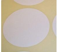 Audioprint Ltd. Pack of 100 Large 63mm Round/Circular Colour Code Dots Blank Price Stickers Sticky Labels - Choose Your Colour/s (White)