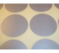 Audioprint Ltd. Pack Of 60 Round Colour Code Dots Blank Price Stickers Sticky Labels Silver 45mm