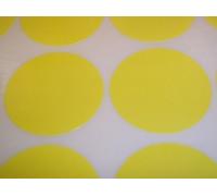 Audioprint Ltd. Pack of 60 Round Colour Code Dots Blank Price Stickers Sticky Labels Yellow 45mm