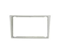 Audioproject A386.1 Car Radio Faceplate 2 DIN for Opel Corsa C Combo Omega Astra Vectra Meriva Vivaro Agila Double DIN Mounting Frame Silver