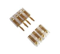 Audioproject A429 4-Way Cable Connector Banana Plug Banana Coupling up to 4.00 mm² Amplifier Soundboard Rear Shelf Plug Subwoofer Cable Connector Gold-Plated