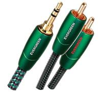 AudioQuest Evergreen Audio Cables (3.5 mm, 2 x RCA, Copper, 1 m, Black)