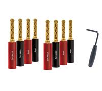 Audioquest SureGrip 100 BFA/Banana Plugs Pack of 8 - Gold
