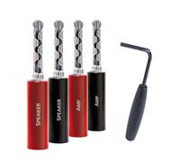 Audioquest SureGrip 100 BFA/Banana Plugs Pack of 8 Silver