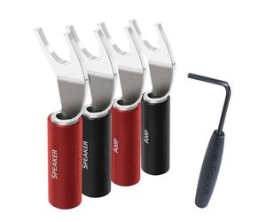Audioquest SureGrip 100 Multi-Spade Pack of 8 - Silver