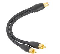 AudioQuest Y splitter - one RCA female to two RCA male 6in (15.24cm) cable