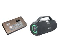 Audiosavings Bundle: (1) American DJ ADJ MYDMX5 DMX Lighting USB C-DMX Interface and Software for iOS/PC Bundle with (1) Rockville SONIC-50L Large Portable Bluetooth Party Speaker (2 Items)