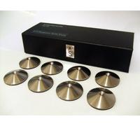 AudioSerenity Set of 8 Brushed Stainless Steel Hi-Fi Spike Shoes