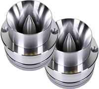 AUDIOTEK W460S 600 Watt Titanium Super Car Bullet Tweeter 1 Pair - 8 Ohm with Built in Capacitor Filter - Pack of 2