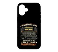 Audiovisual Technician Screen Goes Black Who Plugged It In Case for iPhone 16