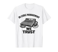 Audiovisual Technician The Show Goes On Because of Me Value Graphic T-Shirt, Men, White, XL