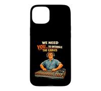 Audiovisual Technician Untangle The Cables AV Tech Case for iPhone 15 Plus