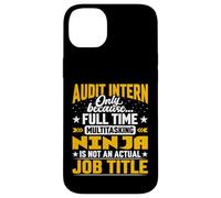 Audit Intern Job Title Funny Audit Student Trainee Beginner Case for iPhone 14 Plus