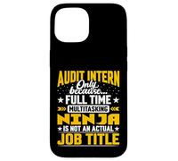 Audit Intern Job Title Funny Audit Student Trainee Beginner Case for iPhone 15