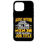 Audit Intern Job Title Funny Audit Student Trainee Beginner Case for iPhone 16 Pro Max
