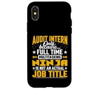 Audit Intern Job Title Funny Audit Student Trainee Beginner Case for iPhone X/XS