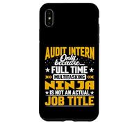Audit Intern Job Title Funny Audit Student Trainee Beginner Case for iPhone XS Max