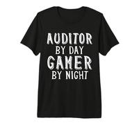 Auditor by Day Gamer by Night Internal Tax Auditing Gaming Premium T-Shirt
