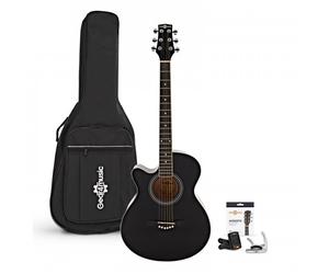 Auditorium Left-Handed Acoustic Pack by Gear4music Black