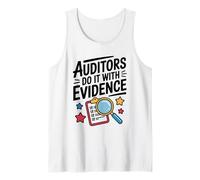 Auditors Do It with Evidence, Auditing Accountant Bookkeeper Tank Top