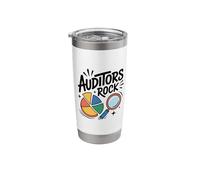 Auditors Rock, CPA Auditing Team Accountant Accounting Stainless Steel Insulated Tumbler