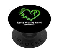 Auditory Processing Disorder APD Awareness Heart Butterfly PopSockets Adhesive PopGrip