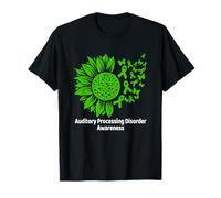 Auditory Processing Disorder APD Awareness Sunflower T-Shirt