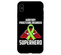 Auditory Processing Disorder Superhero Warrior Green Ribbon Case for iPhone XS Max
