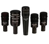 AUDIX DP5A 5-Piece Drum Microphone Kit - Dynamic Mics for Kick, Snare, Toms - Studio & Live Sound Pack