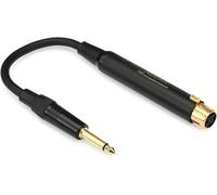 AUDIX T50K Impedance Matching Transformer - Connect Low-Z Microphones to High-Z Inputs - XLR-f to 6.3 mm mono jack - Studio & Live Use