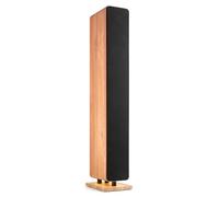 Audizio ARCO Active Tower Speaker with DAB+ Radio & Bluetooth, Floor Standing Bluetooth Speaker with 160W Amplifier, USB Playback, Optical TV Input, HiFi Speaker, Wood Finish