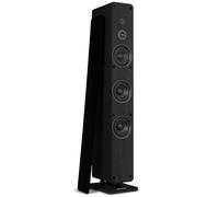 Audizio ARCO Passive Floor Standing Tower Speaker, Black - 160W HiFi Speaker with 3x 4” Woofers, 1” Dome Tweeter, Gold-Plated Terminal, Removable Grill, Premium Home Audio Sound