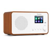Audizio Avio DAB Digital Radio with Bluetooth, USB MP3 Playback, DAB+, FM Radio, 20 Presets, 2.4 Inch Colour Display, Alarm & Sleep Timer, AUX Input, Modern Design - White