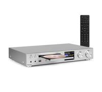 Audizio Bolzano Internet Radio Receiver with CD Player - Aluminium, WiFi Amplifier, DAB+ FM Tuner, Bluetooth & WiFi Streaming, USB MP3 Playback, Optical & Coaxial Output, dab radio with cd player