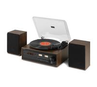 Audizio Boston Record Player with CD Player, DAB+ Radio & Speakers - Home Audio