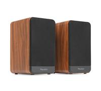 Audizio BS10 Active Bookshelf Speaker set with Bluetooth 80W, Wood Finish, HDMI ARC and Optical, RCA, Phono Preamp, USB/TF, Remote Control, for TV, Turntable, Streaming