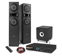 Audizio Floor Speaker System with SHF700B Tower Speakers, 10" Active Subwoofer, DAB+ Radio, CD Player, Bluetooth Streaming & Spotify Connect - Home HiFi Stereo Audio Entertainment Package
