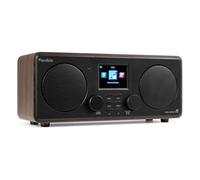 Audizio Foza WIFI Internet Radio DAB Digital Stereo Radio, Bluetooth | Alarm sleep timer, DAB+, USB playback, 2.8-inch LCD display, wood