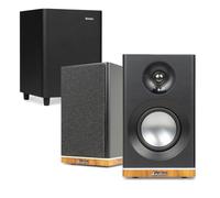 Audizio KS12 2.1 Active Bookshelf Speaker System with Active Subwoofer, HDMI ARC, Optical, Bluetooth, USB Playback, RCA Input, DSP Modes, Ambient Base Light