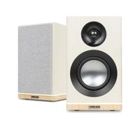 Audizio KS12 Active Bookshelf Speaker Set with Bluetooth, HDMI ARC, Optical, USB and RCA, 80W Powered HiFi Bookshelf Speakers, Subwoofer Out, Cream