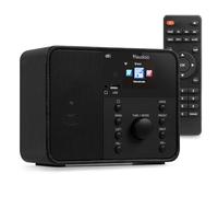 Audizio Nardo Internet Radio with DAB Digital & FM, Bluetooth Streaming, USB Playback, DAB+, 250 Internet Stations, Aux Input, 2.4" Colour Display, Black