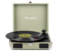 Audizio RP111G Briefcase Record Player with Speakers 3 Speed Turntable - Green