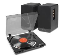 Audizio RP310 Record Player with Bookshelf Speakers, Turntable and Speaker bundle, Vinyl Record Player with Bluetooth Active Speakers, USB recording, auto return, RCA cable