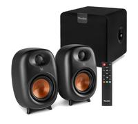 Audizio RS80 2.1 Active Bookshelf Speaker System with SW80D Subwoofer - Studio Monitors and HiFi Speakers for Home Audio, Mixing, PC, and Gaming - 160W Complete Stereo Package