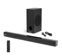 Audizio SB82S 2.1 TV Soundbar System with Subwoofer, HDMI ARC, Bluetooth Soundbar for TV, Optical and AUX Inputs, Wall Mountable Home Audio Stereo System, 120W