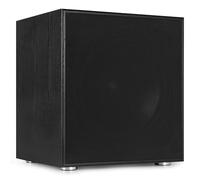 Audizio SHFS15B 15-Inch Active HiFi Subwoofer, 500W Class-D Amp, Adjustable Crossover, Home Audio Bass Reflex, Front Firing, RCA In, Phase Control, Black
