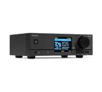 Audizio Teramo WiFi Music Streamer with Bluetooth, Internet Radio & DAB | UPnP/DLNA streaming, Ethernet, optical/coaxial out, 2.8in colour screen, dual alarms