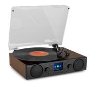 Audizio Tulsa Retro Record Player - Bluetooth, DAB+, Built-In Speakers